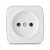 Розетка 1-м ОП Электра 10А IP20 без заземл. бел. 0011