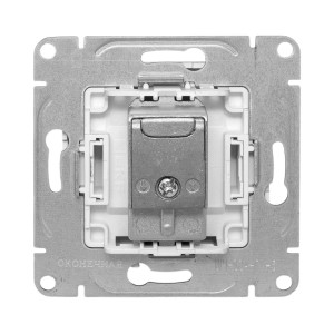 Механизм розетки TV, оконечная, алюминий Эпика EKF UP1-SOA-TV-3