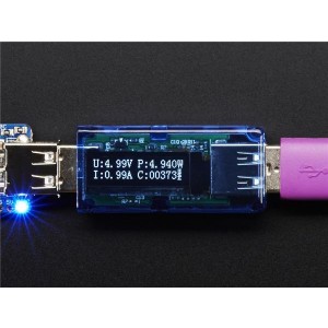 2690, Средства разработки интегральных схем (ИС) управления питанием USB Voltage Meter with OLED Display