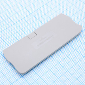 D-GP2.5-4-GY, Торцевая крышка, для клемм DS2.5-QU..., цвет: серый