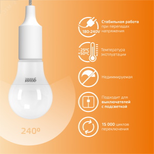 Лампа светодиодная Elementary 12Вт A60 грушевидная 3000К тепл. бел. E27 1130лм 23212