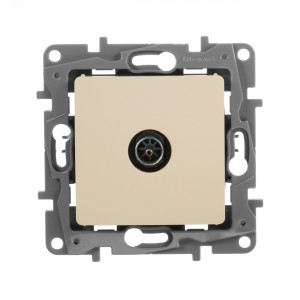 ETIKA Розетка телевизионная TV Звезда слоновая кость 672351