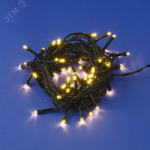 Гирлянда светодиодная 5м 50 светодиодов Теплый Провод зеленый ULD-S0500-050/DGA WARM WHITE IP20 UL-00007304