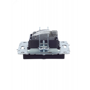 BRITE Розетка двойная TV+SAT РТВ/РСп12-БрЧ черный BR-AF20-O-K02