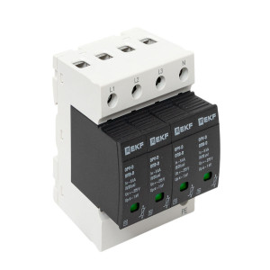Ограничитель импульсных напряжений ОПВ-D/4P In 5кА 275В с сигн. PROxima opv-d4
