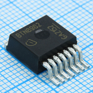 BTN8982TA, Полумостовой драйвер двигателя автомобильного применения 8-Pin(7+Tab) TO-263 лента на катушке