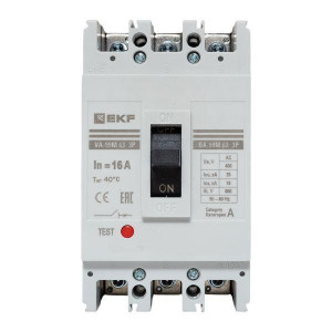 Выключатель автоматический 3п 63/16А 25кА ВА-99М PROxima mccb99-63-16m