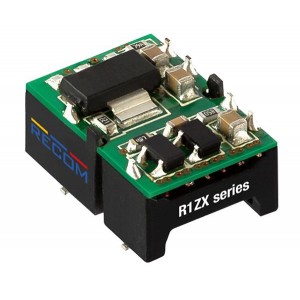 R1ZX-0505/P-TRAY, Преобразователи постоянного тока в постоянный с изоляцией 1W 05Vin 05Vout 200mA
