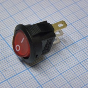 SMRS-101N-2C3-R/B, переключатель клавишный