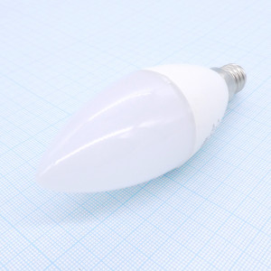 Лампа LED ВС свеча 7W С37 хол., E14, 4000K,C37,110*37 матов,620Lm, пласт/алюм, IC-драйвер