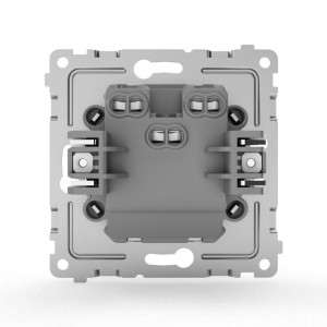 Выключатель 2-кл. СП Pixel 10А IP20 с индикатором механизм алюм. TKE-PX-V2I-C03