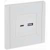 FORTE&PIANO Розетка USB A+C 3,1А FP250 белый IEK FP-U22-D31-K01