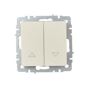 BRITE Выключ. жалюзи 10А ВС10-1-5-БрКр беж. BR-V15-0-10-K10