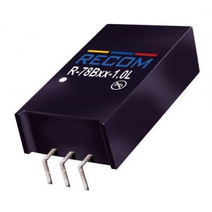 R-78B6.5-1.0L, Преобразователи постоянного тока в постоянный без изоляции 1A DC/DC REG 9.0-34Vin 6.5Vout