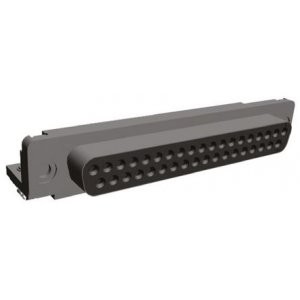 5747847-4, Разъем D-Sub 37 контактов шаг 2.76мм угловой монтаж в отверстие 37 терминалов 1 порт лоток