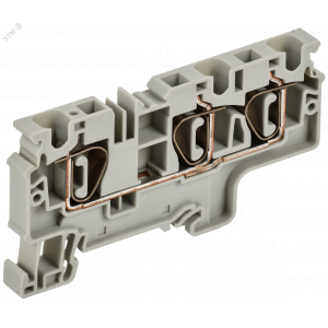 ARMAFIX Клемма пружинная CX6-3 6мм2 трехконтактная серая IEK AF-CT40-00-3-K03-006