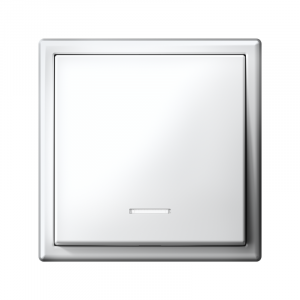 ARTGALLERY 1-клавишный ВЫКЛЮЧАТЕЛЬ с подсветкой, 10АХ, механизм, быстрозажимные клеммы, БЕЛЫЙ GAL000113S