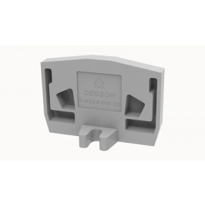 Боковая крышка D-WS2.5-END-CO-01P-11-00Z(H), Крышка боковая, для клемм WS2.5-END..., цвет: серый