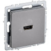 BRITE Розетка HDMI РHDMI-0-БрС сталь BR-H10-K46