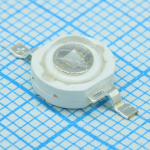 ARPL-1W-EPL UV400, Мощный светодиод типа Emitter, d=8 мм, h=5.1 мм. Чип EPILEDS 40 mil. Цвет свечения ультрафиолетовый (395-405 нм). Угол излучения 120°. Световой поток 5-10 лм при If=350 мА, P=1 Вт. VF=3.0-3.8 В. Для УФ-сушки, аквариумной подсветки.