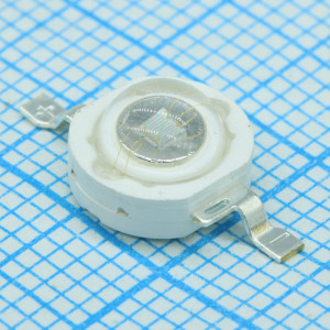 Мощный светодиод ARPL-1W-EPL UV400 019595, Мощный светодиод типа Emitter, d=8 мм, h=5.1 мм. Чип EPILEDS 40 mil. Цвет свечения ультрафиолетовый (395-405 нм). Угол излучения 120°. Световой поток 5-10 лм при If=350 мА, P=1 Вт. VF=3.0-3.8 В. Для УФ-сушки, аквариумной подсветки.