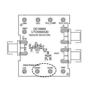 DC1646A, Радиочастотные средства разработки LTC5564 - Ultrafast 7ns Response Time 15