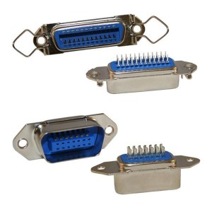 111-036-113L001, Соединители для ввода/вывода 36P Centronics male vertical dip solder