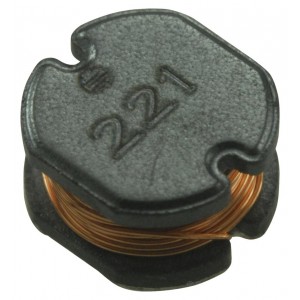 SDR0503-221KL, Катушка индуктивности SMD силовая проволочная 220мкГн ±10% 1кГц 35Q-добротность феррит 0.25A 2.5Ом автомобильного применения лента на катушке