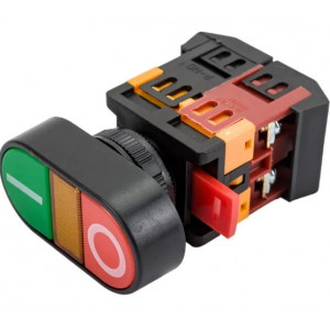 КНОПКА APВВ-22N "ПУСК-СТОП" D22ММ НЕОН/2, КНОПКА APВВ-22N "ПУСК-СТОП" D22ММ НЕОН/230В 1З+1Р (ANDELI)