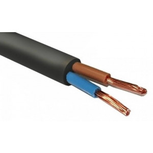 Провод ПВС 2х1.5 380В Ч (бухта) (м) ФР-00000431