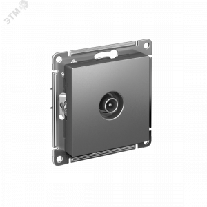 Розетка телевизионная оконечная TV AtlasDesign 1дБ механизм сталь SE ATN000991