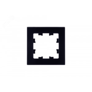 ATLASDESIGN NATURE 1-постовая РАМКА, НАТУРАЛЬНОЕ СТЕКЛО, ЧЕРНЫЙ (2шт) C2 ATN361001