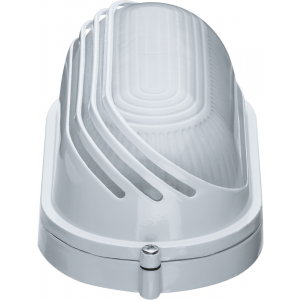 Светильник ЛОН 94 816 NBL-O3-60-E27/WH 1х60Вт E27 IP54 (аналог НПБ 1407 бел. овал ресн. 60Вт) 94816