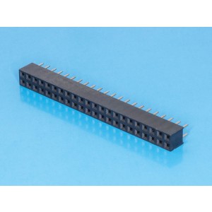 PBD2-44, Разъем 2х22 гнездо на плату, шаг 2мм