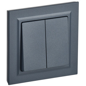 BRITE Выключ. 2-кл. 10А в сб. ВСР10-2-0-БрМ мар. BR-V20-0-10-K35-F