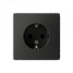 Розетка ArtGallery 16А с заземл. защ. шторки механизм базальт SE GAL001445