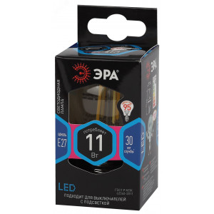 Лампа светодиодная филаментная F-LED P45-11W-840-E27 11Вт P45 шар 4000К нейтр. бел. E27 Б0047015