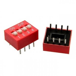 SWD1-4 (DS-04) (ВДМ1-4), DIP переключатель 4 группы серия SWD 1-4 (DS-04)