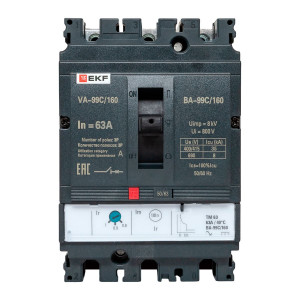 Выключатель автоматический ВА-99C (Compact NS) 160/ 63А 3P 36кА EKF PROxima(кр.1шт)
