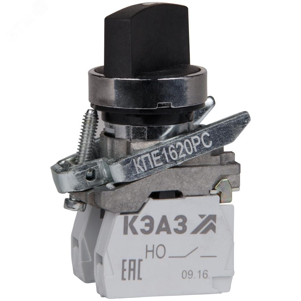 Изображение товара Переключатель КПЕ2120РС черный 3-позиционный IP40 КЭАЗ