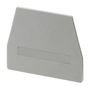 Торцевая крышка UKJ-6SG, Торцевая крышка, для клемм UKJ-6S, цвет: серый