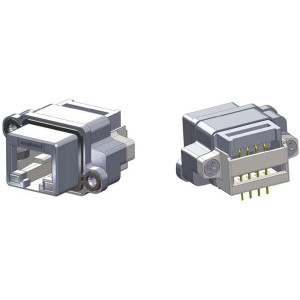 MRJR3460MF, Модульные соединители / соединители Ethernet Rugged RJ11 Vertical