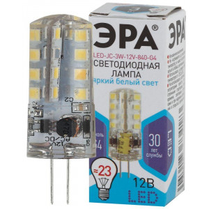 Лампочка светодиодная STD LED JC-3W-12V-840-G4 G4 3Вт капсула нейтральный белый свет Б0033194