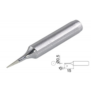 QSS960-T-0.5C, Жало паяльное, скошенный цилиндр 0.5мм, для станций Quick 236/969/967/375A+/375B+/3104