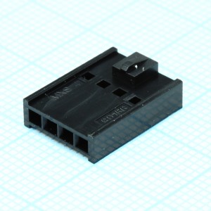 901560144, Корпус разъема 4 контакта, шаг 2.54 мм провод-плата/провод-провод пакет