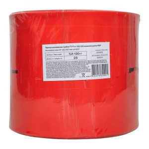 Термоусаживаемая трубка ТУТ нг 120/60 красная рулон PROxima tut-120-r