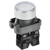 Кнопка LA167-BAF11 d=22мм 1з белая BBT20-BAF11-1-22-67-K01