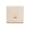 Розетка компьютерная 1-м СП Этюд RJ45 кат.5E крем. SE KOMC-001K