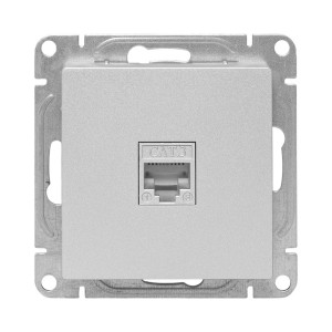 Механизм розетки RJ11, алюминий Эпика EKF UP1-SOA-RJ11