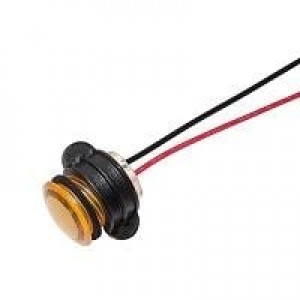 CNX714C400FVW, Светодиодные панельные индикаторы TUFFLED FLEXVOLT PMI 14MM YELLOW